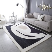 THẢM TRẢI SÀN BASIC TRẮNG ĐEN GIÁ RẺ